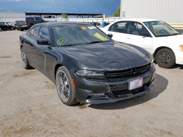 2C3CDXHG5GH204850 - 2016 DODGE CHARGER SX BLACK photo 1