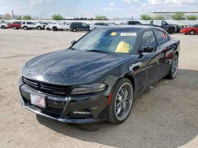 2C3CDXHG5GH204850 - 2016 DODGE CHARGER SX BLACK photo 2