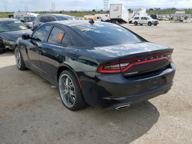 2C3CDXHG5GH204850 - 2016 DODGE CHARGER SX BLACK photo 3