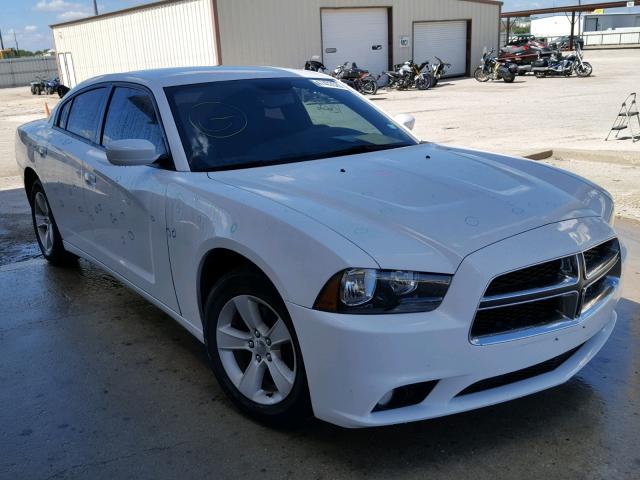 2C3CDXHG2EH347333 - 2014 DODGE CHARGER SX WHITE photo 1