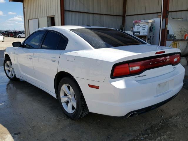 2C3CDXHG2EH347333 - 2014 DODGE CHARGER SX WHITE photo 3