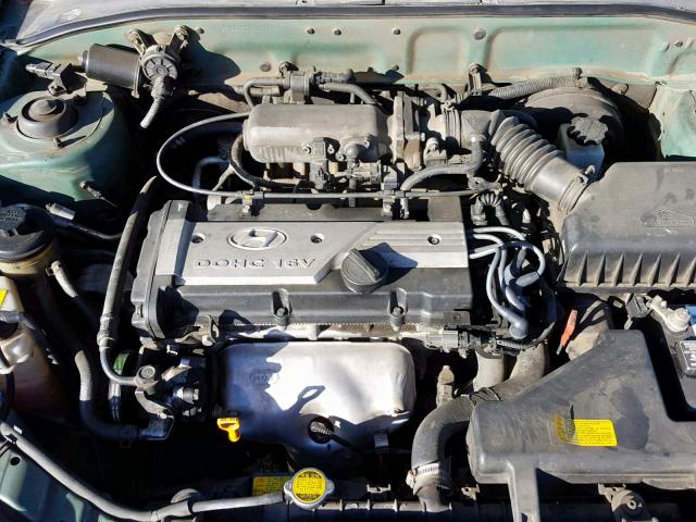 KMHCG35C45U362647 - 2005 HYUNDAI ACCENT GS GREEN photo 7