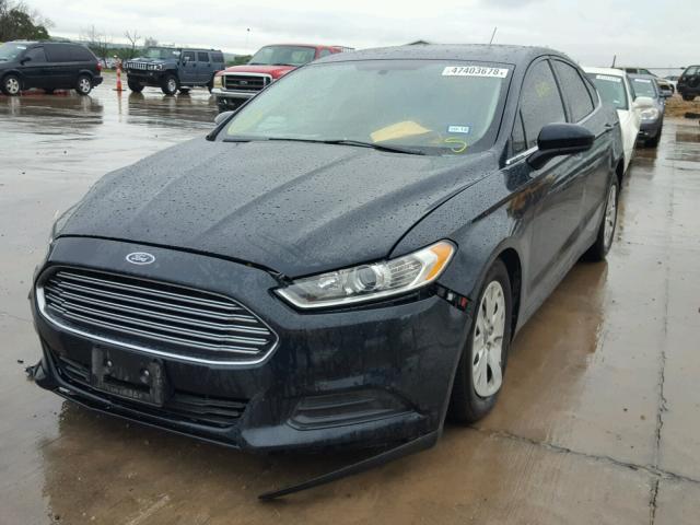 3FA6P0G7XER201216 - 2014 FORD FUSION S CHARCOAL photo 2