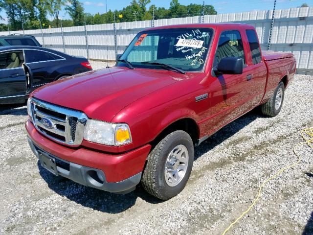 1FTKR4EE8APA46601 - 2010 FORD RANGER SUP MAROON photo 2