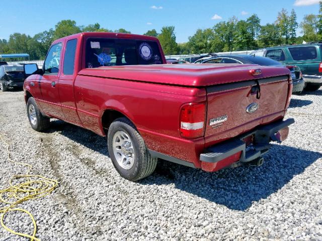 1FTKR4EE8APA46601 - 2010 FORD RANGER SUP MAROON photo 3