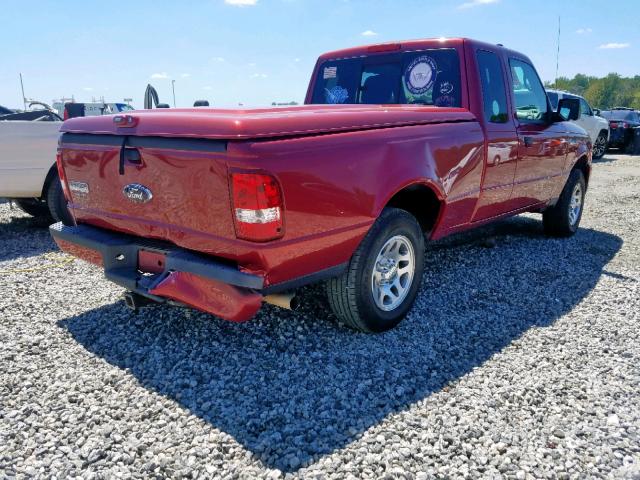 1FTKR4EE8APA46601 - 2010 FORD RANGER SUP MAROON photo 4