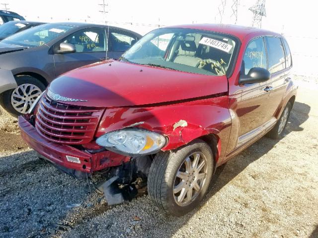 3A8FY58B28T224237 - 2008 CHRYSLER PT CRUISER RED photo 2