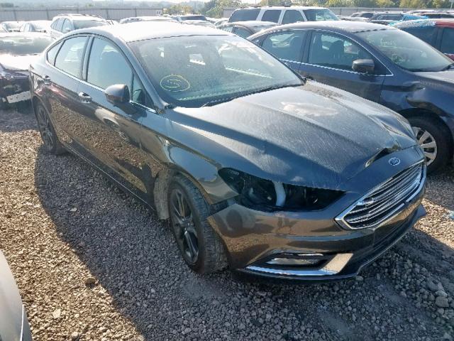 3FA6P0G72JR164611 - 2018 FORD FUSION S GRAY photo 1