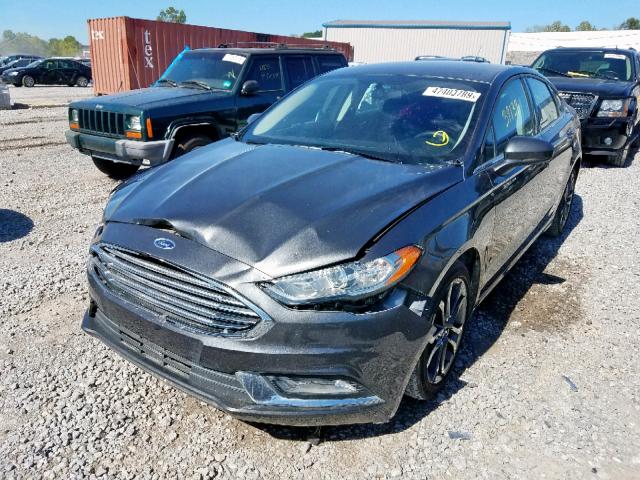 3FA6P0G72JR164611 - 2018 FORD FUSION S GRAY photo 2