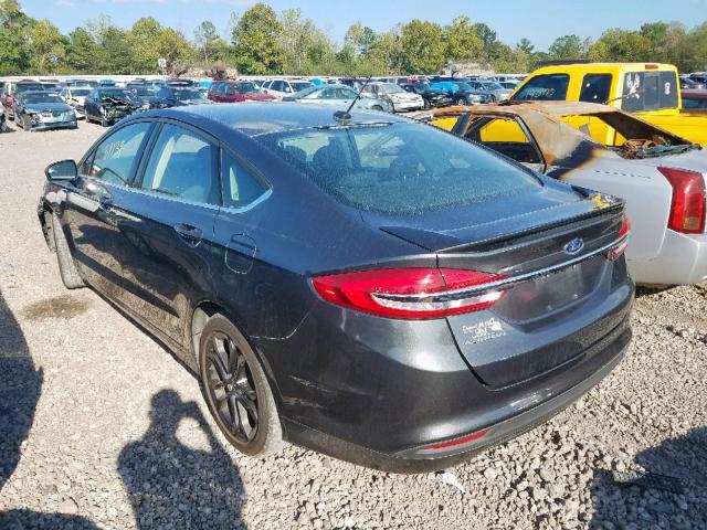 3FA6P0G72JR164611 - 2018 FORD FUSION S GRAY photo 3