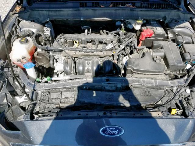 3FA6P0G72JR164611 - 2018 FORD FUSION S GRAY photo 7