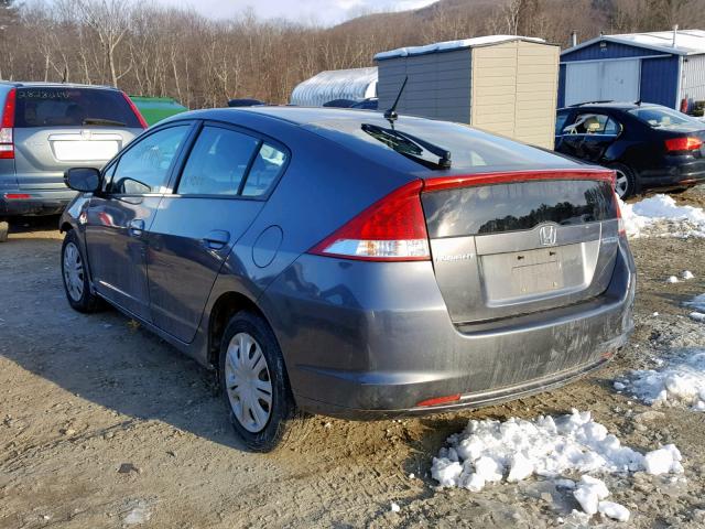 JHMZE2H50AS004848 - 2010 HONDA INSIGHT LX GRAY photo 3