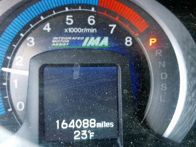 JHMZE2H50AS004848 - 2010 HONDA INSIGHT LX GRAY photo 8