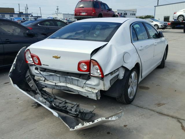 1G1ZA5EU8CF290317 - 2012 CHEVROLET MALIBU LS WHITE photo 4