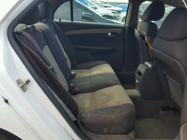 1G1ZA5EU8CF290317 - 2012 CHEVROLET MALIBU LS WHITE photo 6