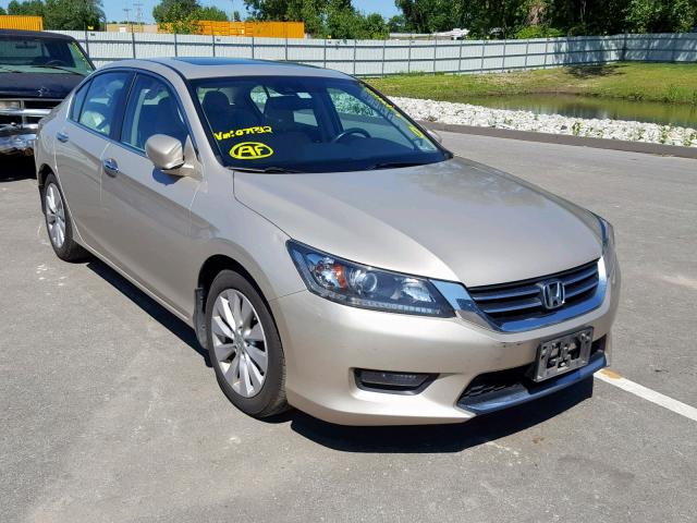 1HGCR2F80EA071312 - 2014 HONDA ACCORD EXL GOLD photo 1