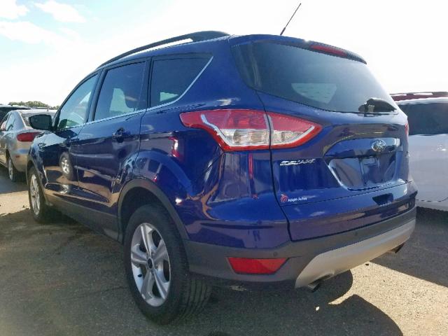 1FMCU0GXXFUC03687 - 2015 FORD ESCAPE SE BLUE photo 3