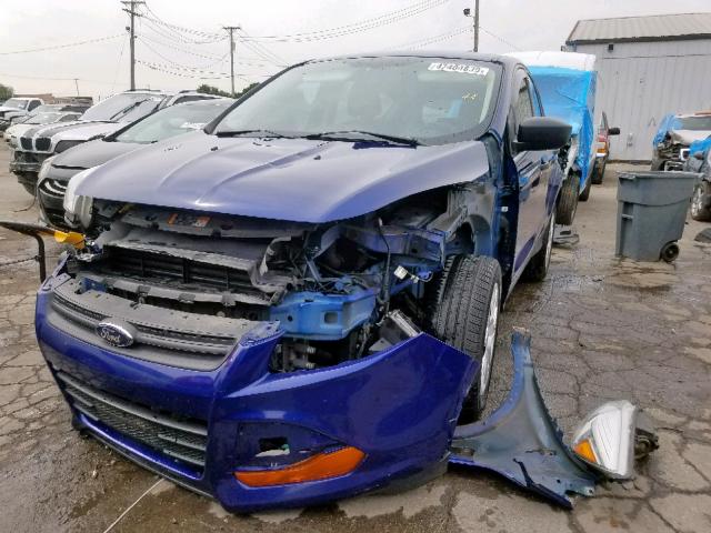 1FMCU0F72DUD50052 - 2013 FORD ESCAPE S BLUE photo 2