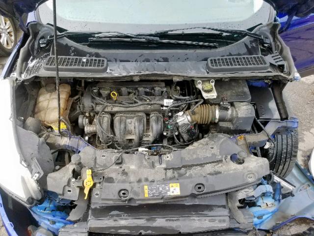 1FMCU0F72DUD50052 - 2013 FORD ESCAPE S BLUE photo 7