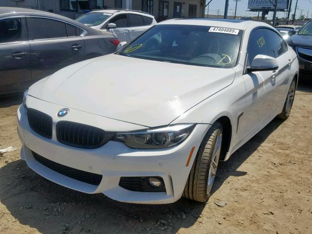 WBA4J1C58KBM17155 - 2019 BMW 430I GRAN WHITE photo 2