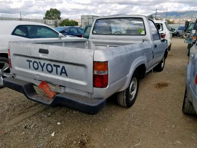 JT4RN81A8M5113671 - 1991 TOYOTA PICKUP 1/2 SILVER photo 4