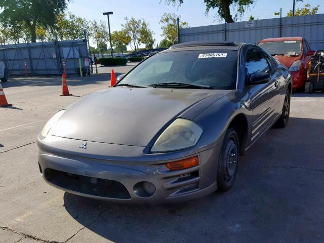 4A3AC44G13E021700 - 2003 MITSUBISHI ECLIPSE GS GRAY photo 2