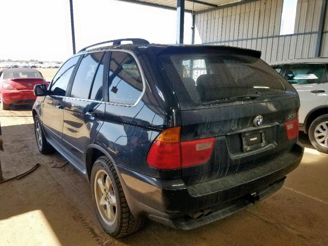 5UXFB33523LH44149 - 2003 BMW X5 4.4I BLACK photo 3