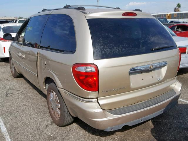 2C8GP64L35R409610 - 2005 CHRYSLER TOWN & COU GOLD photo 3