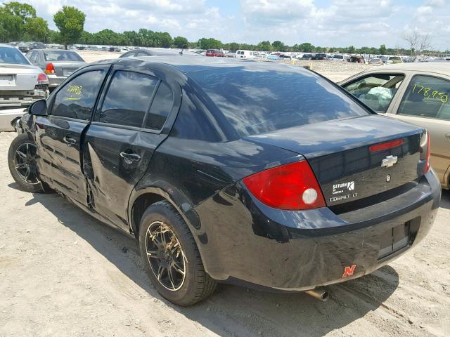 1G1AT58H797102024 - 2009 CHEVROLET COBALT LT BLACK photo 3