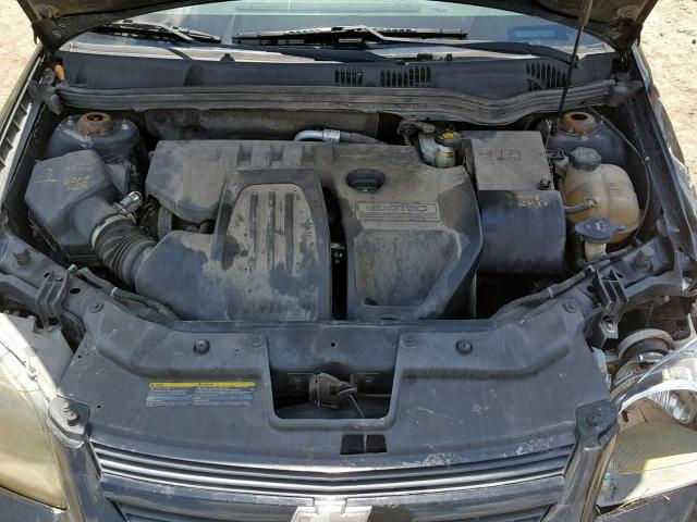 1G1AT58H797102024 - 2009 CHEVROLET COBALT LT BLACK photo 7