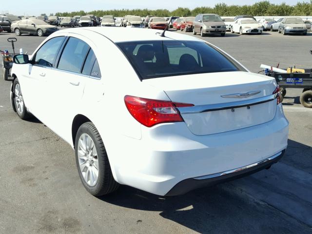 1C3CCBABXEN145352 - 2014 CHRYSLER 200 LX WHITE photo 3