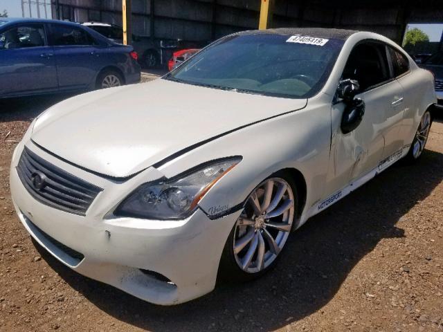 JNKCV64E38M110051 - 2008 INFINITI G37 BASE WHITE photo 2