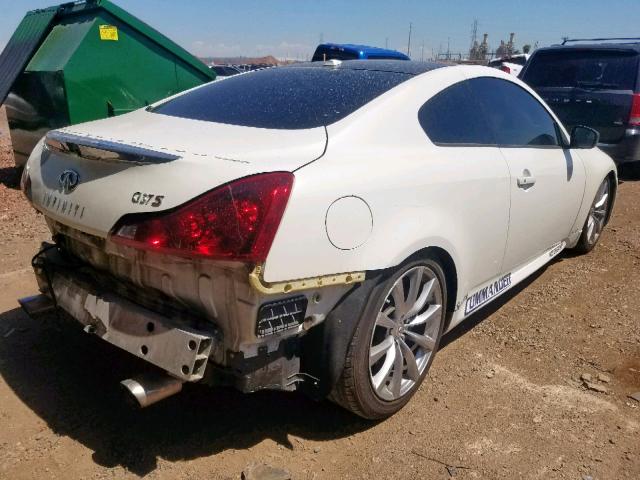 JNKCV64E38M110051 - 2008 INFINITI G37 BASE WHITE photo 4