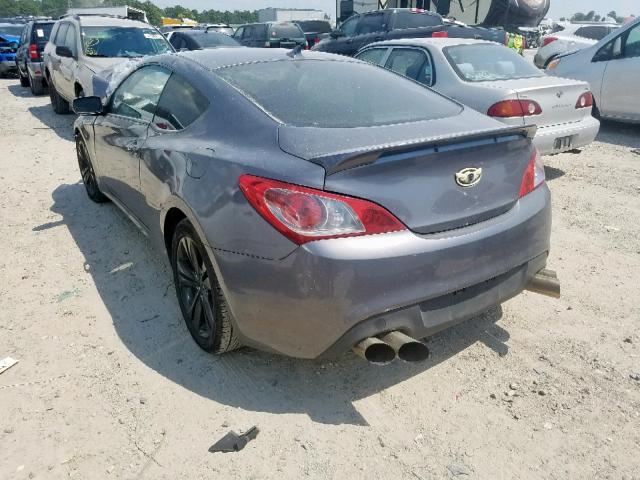 KMHHT6KD1BU060485 - 2011 HYUNDAI GENESIS CO GRAY photo 3