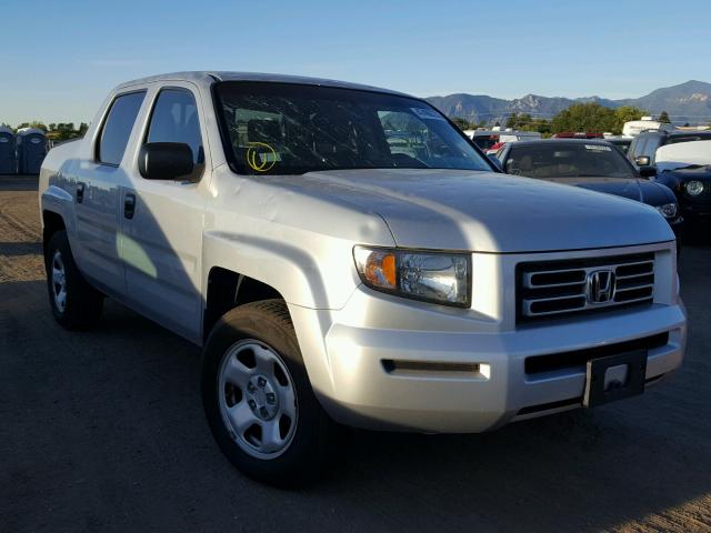 2HJYK16267H540045 - 2007 HONDA RIDGELINE SILVER photo 1