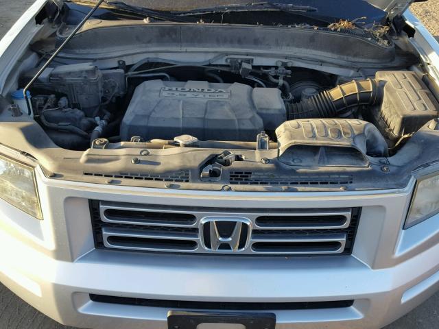 2HJYK16267H540045 - 2007 HONDA RIDGELINE SILVER photo 7