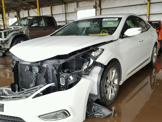 KMHFG4JG9CA134248 - 2012 HYUNDAI AZERA GLS WHITE photo 2