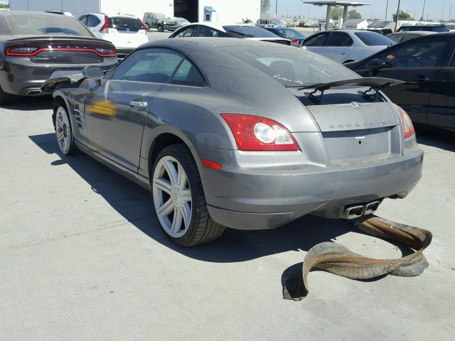 1C3AN69L54X004990 - 2004 CHRYSLER CROSSFIRE GRAY photo 3