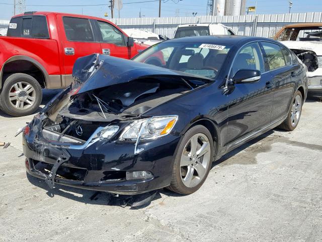 JTHBE96S980034309 - 2008 LEXUS GS 350 BLACK photo 2