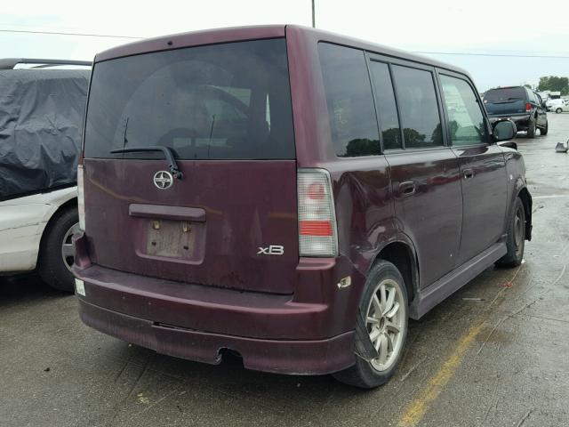 JTLKT324X50193187 - 2005 TOYOTA SCION XB 紫色 照片 4