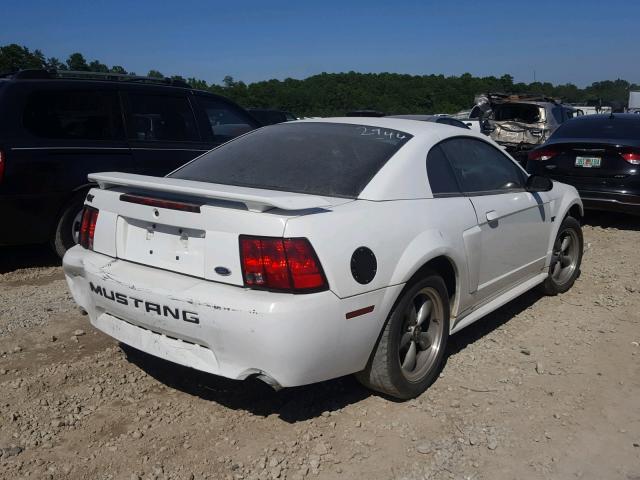 1FAFP42X31F162944 - 2001 FORD MUSTANG GT WHITE photo 4