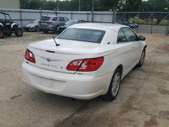 1C3LC55R18N125004 - 2008 CHRYSLER SEBRING TO WHITE photo 4