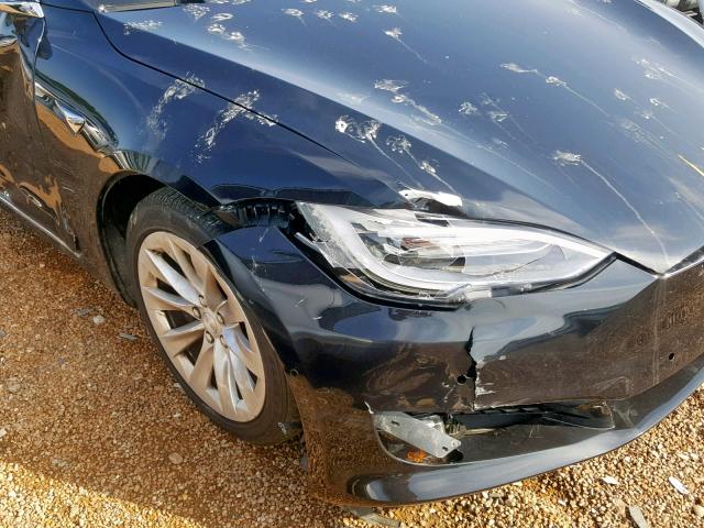 5YJSA1E16HF202867 - 2017 TESLA MODEL S შავი ფოტო 9