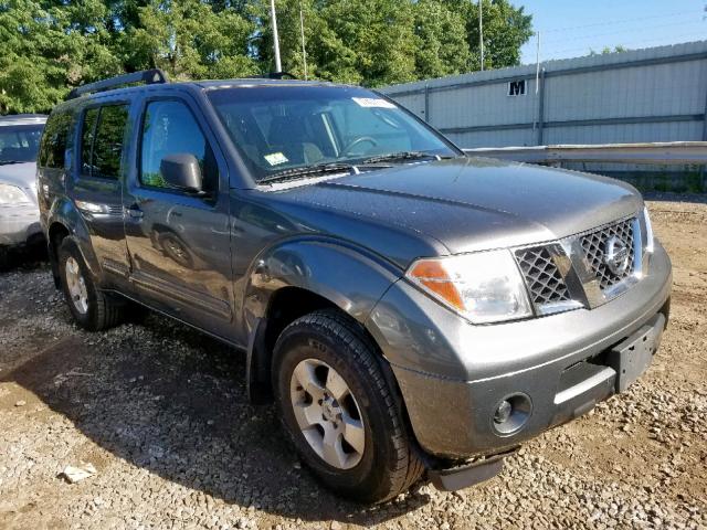 5N1AR18W05C756907 - 2005 NISSAN PATHFINDER GRAY photo 1