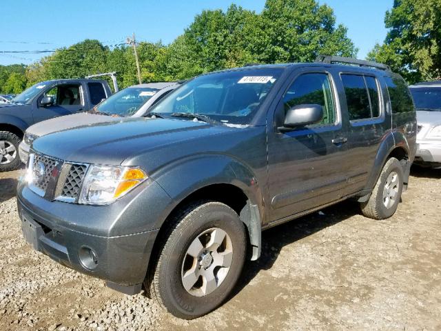 5N1AR18W05C756907 - 2005 NISSAN PATHFINDER GRAY photo 2