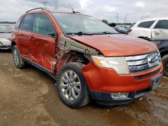 2FMDK38C67BB00166 - 2007 FORD EDGE SEL ORANGE photo 1