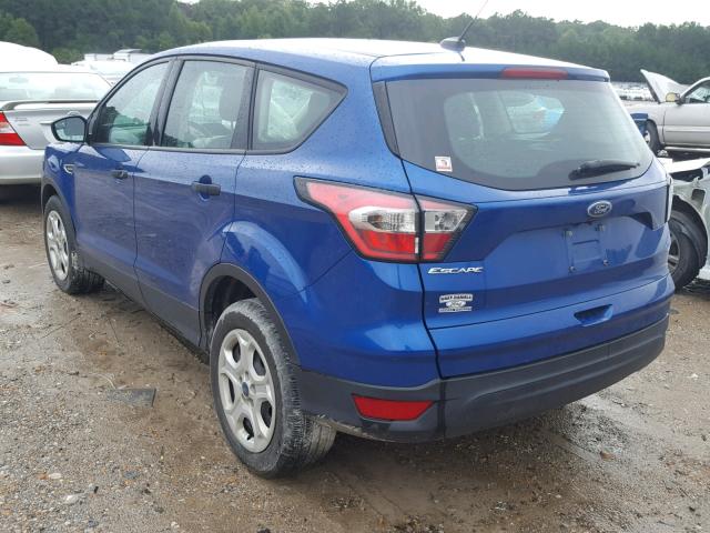 1FMCU0F76HUB73673 - 2017 FORD ESCAPE S BLUE photo 3