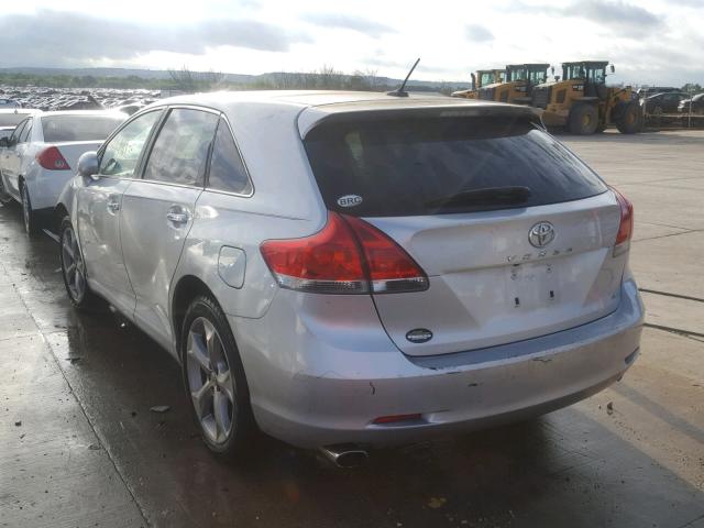 4T3BK11A89U018626 - 2009 TOYOTA VENZA BASE SILVER photo 3