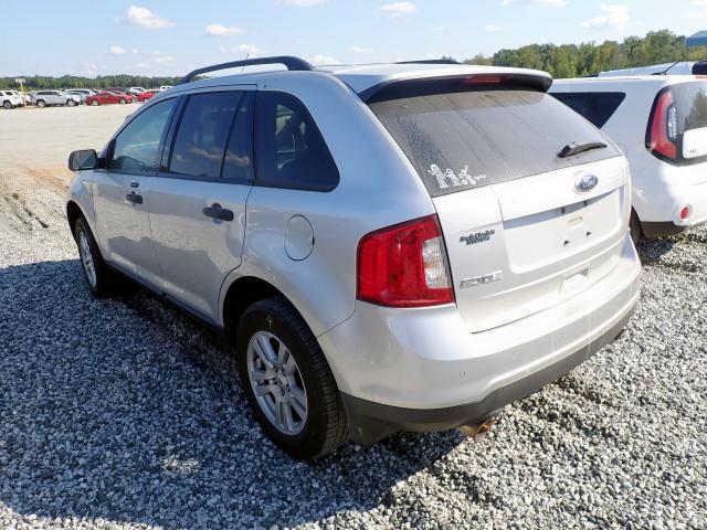 2FMDK3GC7CBA67576 - 2012 FORD EDGE SE SILVER photo 3