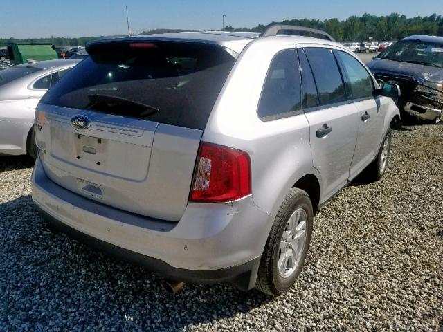 2FMDK3GC7CBA67576 - 2012 FORD EDGE SE SILVER photo 4